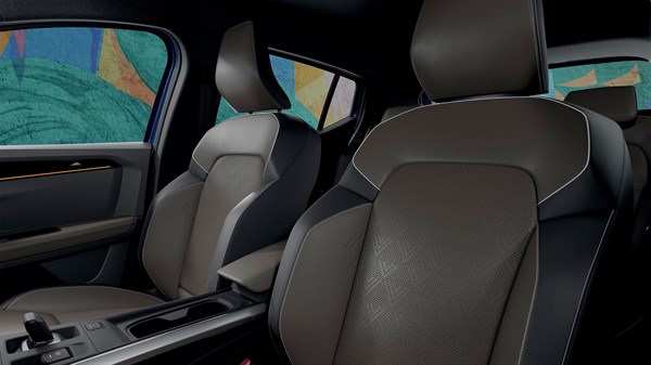 Renault Kardian -  new textured coated fabric upholstery